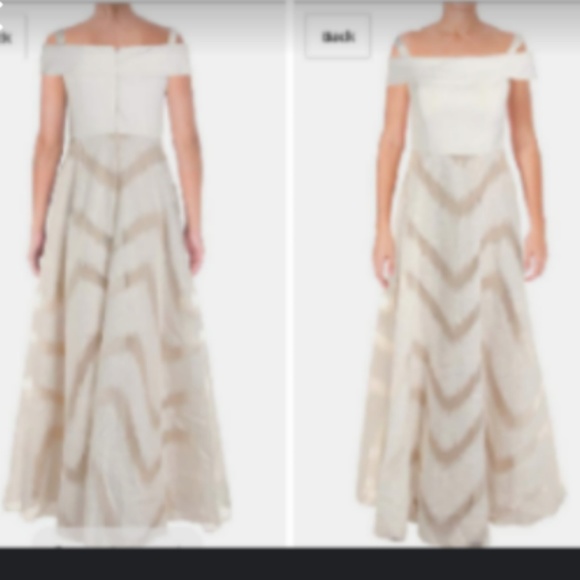 Adriana Pappell ball gown off the shoulder - Picture 3 of 4